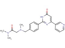 N~1~,N~1~,N~2~-trimethyl-N~2~-{4-[6-oxo-4-(3-pyridinyl)-1,6-dihydro-2-pyrimidinyl]benzyl}glycinamide trifluoroacetate