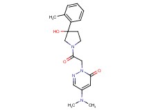 5-(dimethylamino)-2-{2-[3-hydroxy-3-(2-methylphenyl)-1-pyrrolidinyl]-2-oxoethyl}-3(2H)-pyridazinone