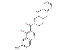 6-methyl-3-({4-[(3-methyl-2-pyridinyl)methyl]-1-piperazinyl}carbonyl)-4-quinolinol