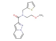 N-(2-methoxyethyl)-N-(2-thienylmethyl)pyrazolo[1,5-a]pyridine-2-carboxamide