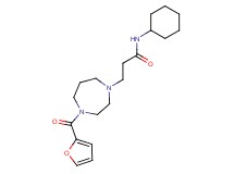 N-cyclohexyl-3-[4-(2-furoyl)-1,4-diazepan-1-yl]propanamide