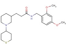 N-(2,4-dimethoxybenzyl)-3-[1-(tetrahydro-2H-thiopyran-4-yl)-3-piperidinyl]propanamide