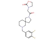 3-{2-[7-(3,4-difluorobenzyl)-2,7-diazaspiro[4.5]dec-2-yl]-2-oxoethyl}-1,3-oxazolidin-2-one