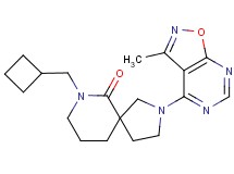 7-(cyclobutylmethyl)-2-(3-methylisoxazolo[5,4-d]pyrimidin-4-yl)-2,7-diazaspiro[4.5]decan-6-one