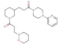 2-[3-oxo-3-(3-{3-oxo-3-[4-(2-pyridinyl)-1-piperazinyl]propyl}-1-piperidinyl)propyl]-1,2-oxazinane