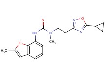 N-[2-(5-cyclopropyl-1,2,4-oxadiazol-3-yl)ethyl]-N-methyl-N'-(2-methyl-1-benzofuran-7-yl)urea