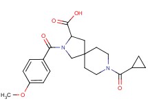 8-(cyclopropylcarbonyl)-2-(4-methoxybenzoyl)-2,8-diazaspiro[4.5]decane-3-carboxylic acid
