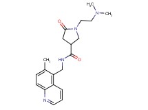 1-[2-(dimethylamino)ethyl]-N-[(6-methyl-5-quinolinyl)methyl]-5-oxo-3-pyrrolidinecarboxamide