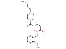 1-(2-methoxybenzyl)-5-{[4-(2-methoxyethyl)-1-piperazinyl]carbonyl}-2-piperidinone
