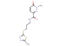 1-methyl-N-{3-[(5-methyl-1,3,4-thiadiazol-2-yl)thio]propyl}-6-oxo-1,6-dihydropyridazine-3-carboxamide