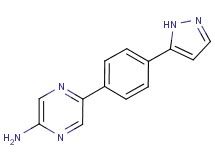 5-[4-(1H-pyrazol-5-yl)phenyl]pyrazin-2-amine