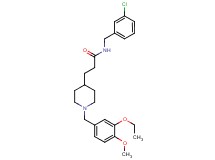N-(3-chlorobenzyl)-3-[1-(3-ethoxy-4-methoxybenzyl)-4-piperidinyl]propanamide