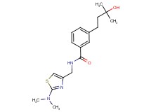 N-{[2-(dimethylamino)-1,3-thiazol-4-yl]methyl}-3-(3-hydroxy-3-methylbutyl)benzamide