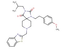 8-(1,3-benzothiazol-2-ylmethyl)-3-isobutyl-1-[2-(4-methoxyphenyl)ethyl]-1,3,8-triazaspiro[4.5]decane-2,4-dione