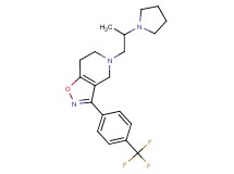 5-(2-pyrrolidin-1-ylpropyl)-3-[4-(trifluoromethyl)phenyl]-4,5,6,7-tetrahydroisoxazolo[4,5-c]pyridine