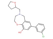 7-(3-chlorophenyl)-4-(tetrahydrofuran-2-ylmethyl)-2,3,4,5-tetrahydro-1,4-benzoxazepin-9-ol