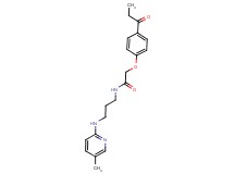 N-{3-[(5-methylpyridin-2-yl)amino]propyl}-2-(4-propionylphenoxy)acetamide
