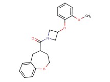 3-(2-methoxyphenoxy)-1-(2,3,4,5-tetrahydro-1-benzoxepin-4-ylcarbonyl)azetidine