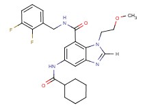 5-[(cyclohexylcarbonyl)amino]-N-(2,3-difluorobenzyl)-1-(2-methoxyethyl)-1H-benzimidazole-7-carboxamide