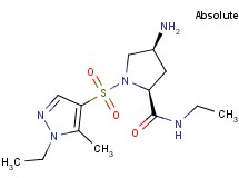 (4S)-4-amino-N-ethyl-1-[(1-ethyl-5-methyl-1H-pyrazol-4-yl)sulfonyl]-L-prolinamide