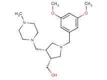 {(3R*,4S*)-1-(3,5-dimethoxybenzyl)-4-[(4-methylpiperazin-1-yl)methyl]pyrrolidin-3-yl}methanol