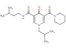 1-isobutyl-N-(3-methylbutyl)-4-oxo-5-(1-piperidinylcarbonyl)-1,4-dihydro-3-pyridinecarboxamide