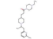 1-ethyl-4-(3-{1-[1-methyl-2-(6-methyl-2-pyridinyl)ethyl]-4-piperidinyl}propanoyl)piperazine