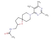 N-{[8-(2,5,6-trimethylpyrimidin-4-yl)-1-oxa-8-azaspiro[4.5]dec-2-yl]methyl}acetamide