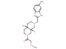 (4aR*,8aR*)-2-(methoxyacetyl)-7-[(6-methyl-1H-benzimidazol-2-yl)methyl]octahydro-2,7-naphthyridin-4a(2H)-ol