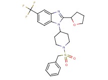 1-[1-(benzylsulfonyl)-4-piperidinyl]-2-(tetrahydro-2-furanyl)-5-(trifluoromethyl)-1H-benzimidazole