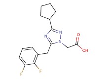 [3-cyclopentyl-5-(2,3-difluorobenzyl)-1H-1,2,4-triazol-1-yl]acetic acid