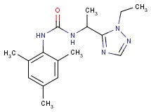 N-[1-(1-ethyl-1H-1,2,4-triazol-5-yl)ethyl]-N'-mesitylurea