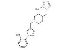4-[(2-methyl-1H-imidazol-1-yl)methyl]-1-{[1-(2-methylphenyl)-1H-pyrazol-4-yl]methyl}piperidine