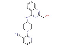 2-(4-{[2-(hydroxymethyl)quinazolin-4-yl]amino}piperidin-1-yl)nicotinonitrile