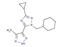 4-[1-(cyclohexylmethyl)-3-cyclopropyl-1H-1,2,4-triazol-5-yl]-5-methyl-2H-1,2,3-triazole