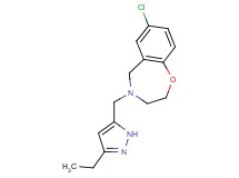 7-chloro-4-[(3-ethyl-1H-pyrazol-5-yl)methyl]-2,3,4,5-tetrahydro-1,4-benzoxazepine