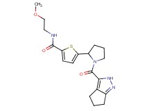 N-(2-methoxyethyl)-5-[1-(2,4,5,6-tetrahydrocyclopenta[c]pyrazol-3-ylcarbonyl)-2-pyrrolidinyl]-2-thiophenecarboxamide