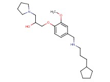 1-(4-{[(3-cyclopentylpropyl)amino]methyl}-2-methoxyphenoxy)-3-(1-pyrrolidinyl)-2-propanol