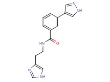 N-[2-(1H-imidazol-4-yl)ethyl]-3-(1H-pyrazol-4-yl)benzamide