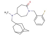 5-[(1-adamantylmethyl)(methyl)amino]-1-(2-fluorobenzyl)-2-azepanone