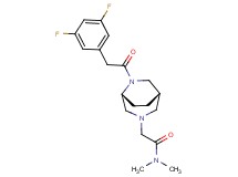 2-{(1S*,5R*)-6-[(3,5-difluorophenyl)acetyl]-3,6-diazabicyclo[3.2.2]non-3-yl}-N,N-dimethylacetamide