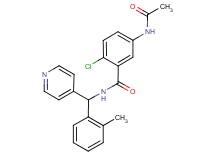 5-(acetylamino)-2-chloro-N-[(2-methylphenyl)(pyridin-4-yl)methyl]benzamide