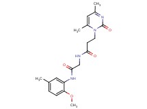 3-(4,6-dimethyl-2-oxopyrimidin-1(2H)-yl)-N-{2-[(2-methoxy-5-methylphenyl)amino]-2-oxoethyl}propanamide