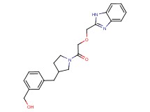 [3-({1-[(1H-benzimidazol-2-ylmethoxy)acetyl]pyrrolidin-3-yl}methyl)phenyl]methanol