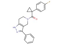 5-{[1-(4-fluorophenyl)cyclopropyl]carbonyl}-3-phenyl-4,5,6,7-tetrahydro-1H-pyrazolo[4,3-c]pyridine