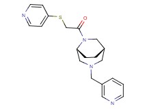(1S*,5R*)-3-(3-pyridinylmethyl)-6-[(4-pyridinylthio)acetyl]-3,6-diazabicyclo[3.2.2]nonane