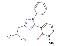 3-(3-isobutyl-1-phenyl-1H-1,2,4-triazol-5-yl)-1-methylpyridin-2(1H)-one