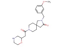 2-(3-methoxybenzyl)-8-(2-morpholinylacetyl)-2,8-diazaspiro[4.5]decan-3-one hydrochloride