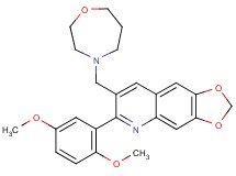 6-(2,5-dimethoxyphenyl)-7-(1,4-oxazepan-4-ylmethyl)[1,3]dioxolo[4,5-g]quinoline