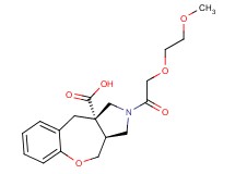 (3aS*,10aS*)-2-[(2-methoxyethoxy)acetyl]-2,3,3a,4-tetrahydro-1H-[1]benzoxepino[3,4-c]pyrrole-10a(10H)-carboxylic acid